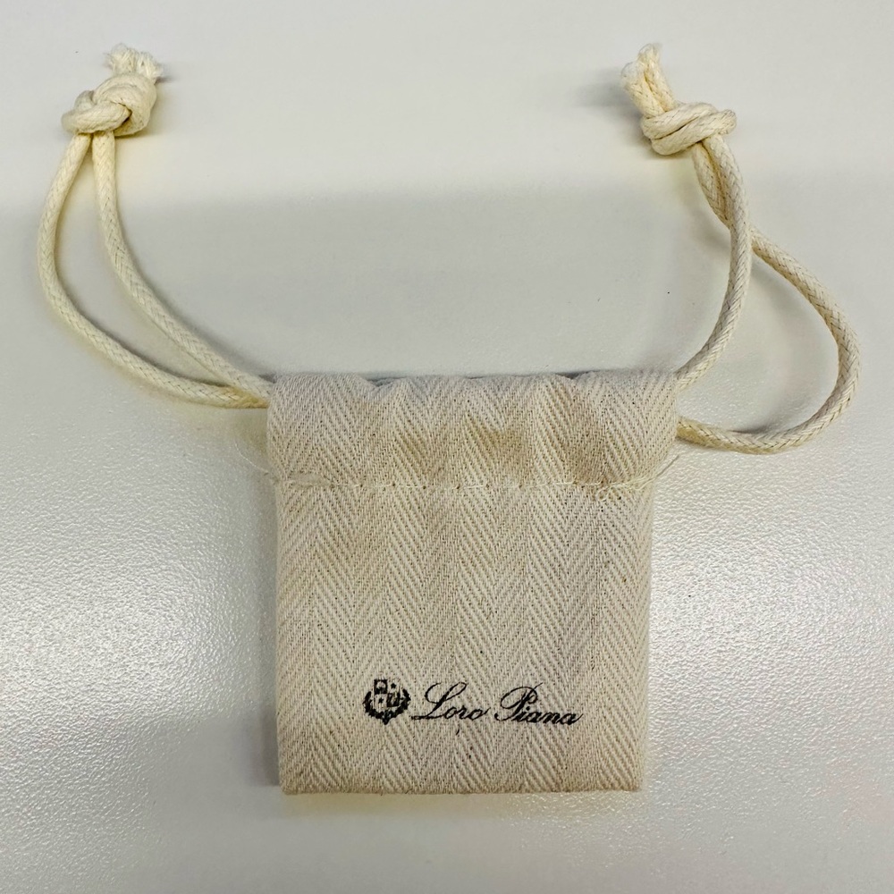 LORO PIANA canvas jewelry bag
